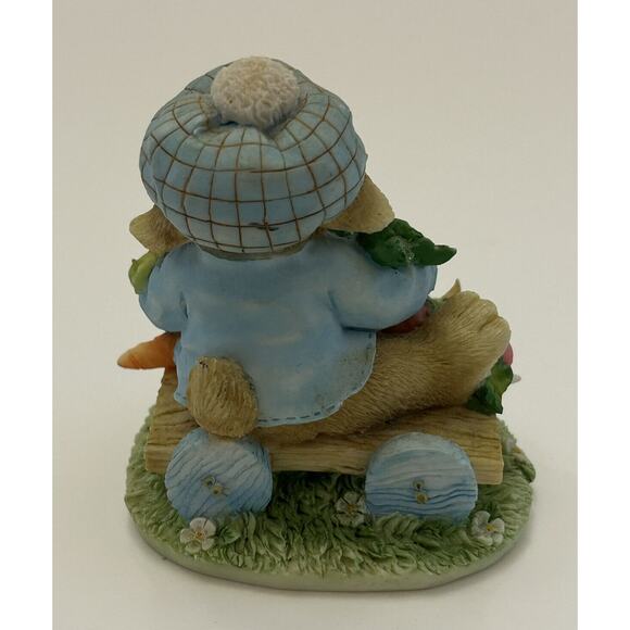 Enesco My Blushing Bunnies Figurine "An Abundance of Blessings" No Box 1995 VTG - Picture 3 of 6